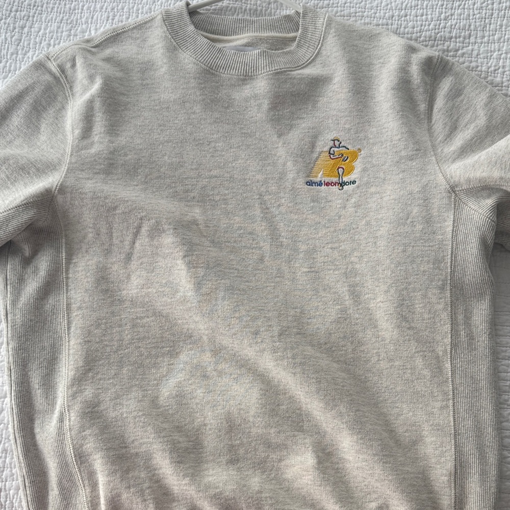 Gray Aime Leon Dore Crewneck Sweatshirt - Picture 5 of 5